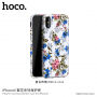 HOCO védőtok Apple iPhone XS / iPhone X - fehér virágokkal