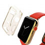 HAWEEL vékony átlátszó borító / tok - Apple Watch 38mm - arany