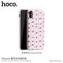 HOCO védőtok Apple iPhone XS / iPhone X - virágok csíkokkal