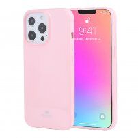 Goospery fényes tok puha műanyagból - iPhone 13 Pro Max - világas rózsaszín
