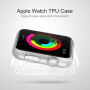HAWEEL vékony átlátszó borító / tok - Apple Watch 38mm - arany