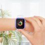 Védő borító edzett üveggel - Apple Watch 45mm - fehér