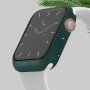 Védő borító edzett üveggel - Apple Watch 45mm - fehér