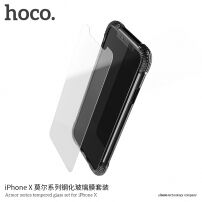 HOCO védőtok és edzett üveg szett Apple iPhone X / XS / 11 Pro - átlátszó üveg