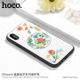HOCO védőtok hímzett mintával Apple iPhone XS / iPhone X - rózsaszín virág