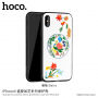 HOCO védőtok hímzett mintával Apple iPhone XS / iPhone X - rózsaszín virág