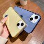 Átlátszó tok változó szívekkel - iPhone 13 Pro Max - kék