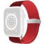 Nylon fonott szíj csúsztatható csattal - Apple Watch 42mm / 41mm / 40mm / 38mm - piros