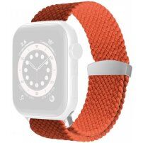 Nylon fonott szíj csúsztatható csattal - Apple Watch 42mm / 41mm / 40mm / 38mm - narancssárga