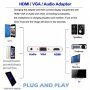 3 az 1-ben redukció lightning konektorból HDMI + VGA + Audio Jack 3,5 mm -re iPhone / iPad készülékhez - szürke