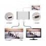3 az 1-ben redukció lightning konektorból HDMI + VGA + Audio Jack 3,5 mm -re iPhone / iPad készülékhez - szürke