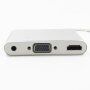 3 az 1-ben redukció lightning konektorból HDMI + VGA + Audio Jack 3,5 mm -re iPhone / iPad készülékhez - szürke