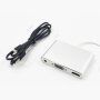 3 az 1-ben redukció lightning konektorból HDMI + VGA + Audio Jack 3,5 mm -re iPhone / iPad készülékhez - szürke