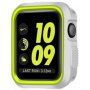 Védő szilikonos tok Apple Watch 38mm - fehér - zöld