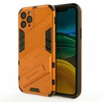 Tartós védőtok állvánnyal - iPhone 11 Pro - narancssárga