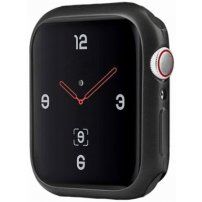 Uniq Glase Slim borító puha műanyagból - Apple Watch 44mm - matt fekete
