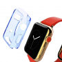 HAWEEL vékony átlátszó borító / tok - Apple Watch 42mm - kék