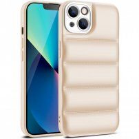 Védőtok párnákkal - iPhone 13 Pro - bézs
