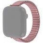 Vékony elasztikus rozsdamentes acél szíj - Apple Watch Ultra 49mm / 46mm / 45mm / 44mm / 42mm - rózsaszín-arany