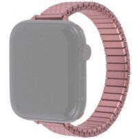 Vékony elasztikus rozsdamentes acél szíj - Apple Watch Ultra 49mm / 46mm / 45mm / 44mm / 42mm - rózsaszín-arany