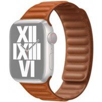 Szíj bőr felülettel - Apple Watch 42mm / 41mm / 40mm / 38mm - barna