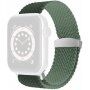 Nylon fonott szíj csúsztatható csattal - Apple Watch 42mm / 41mm / 40mm / 38mm - olívazöld
