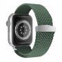 Nylon fonott szíj csúsztatható csattal - Apple Watch 42mm / 41mm / 40mm / 38mm - olívazöld