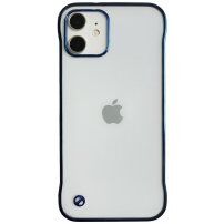 Matt átlátszó védőtok - iPhone 11 - kék