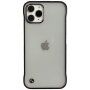 Matt átlátszó védőtok - iPhone 11 Pro Max - fekete