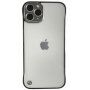 Matt átlátszó védőtok - iPhone 13 Pro - ezüst