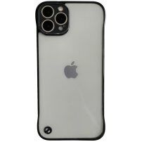 Matt átlátszó védőtok - iPhone 13 Pro Max - fekete