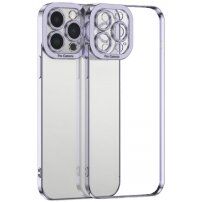 Transzparens tok galvanizált éllekkel - iPhone 11 - lila