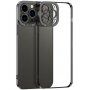 Transzparens tok galvanizált éllekkel - iPhone 13 mini - fekete