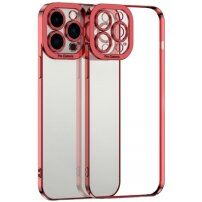 Transzparens tok galvanizált éllekkel - iPhone 13 - piros