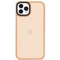 Matt védőtok - iPhone 12 Pro Max - narancssárga