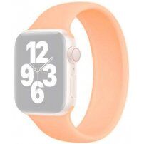Szilikon körpánt - szíj csat nélkül - Apple Watch 42mm / 41mm / 40mm / 38mm - L - narancssárga