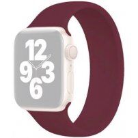 Szilikon körpánt - szíj csat nélkül - Apple Watch 42mm / 41mm / 40mm / 38mm - M - borvörös