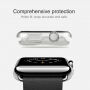 HAWEEL vékony átlátszó borító / tok - Apple Watch 42mm - szürke