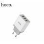 HOCO hálózati adapter három USB porttal iPhone / iPad / iPod - fehér