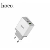HOCO hálózati adapter három USB porttal iPhone / iPad / iPod - fehér