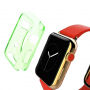 HAWEEL vékony átlátszó borító / tok - Apple Watch 42mm - zöld