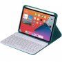 Tok billentyűzettel kerek gombokkal és hellyel Apple Pencil - iPad mini 6 / mini 7 - petróleum színű