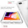 Ütésálló kétszínű átlátszó tok iPhone 7 / 8 / SE (2020/2022) - fekete