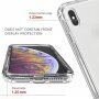 Ütésálló kétszínű átlátszó tok iPhone X / XS - fekete