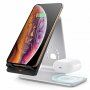 Bestand állvány Qi vezeték nélküli töltéssel iPhone / AirPods - ezüst