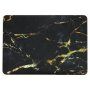 Matt borító - MacBook Air 13" (A1932 / A2179 / A23379) - fekete-arany márvány
