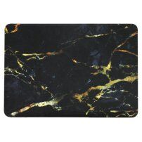 Matt borító - MacBook Air 13" (A1932 / A2179 / A23379) - fekete-arany márvány