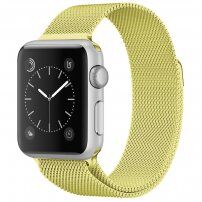 Fém milánoi szíj - Apple Watch Ultra 49mm / 46mm / 45mm / 44mm / 42mm - sárga