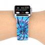 Szilikon szíj batikolt mintával - Apple Watch Ultra 49mm / 46mm / 45mm / 44mm / 42mm - kék-lila