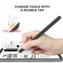 Szilikon tok szett - Apple Pencil 2. generációs / Pro - 2 db - narancssárga-fekete